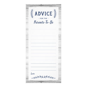 Advies Kaart voor Parents-To-Be, Baby shower