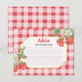 Advies Kaart Waterverf Berry Sweet Strawberry (Voorkant / Achterkant)