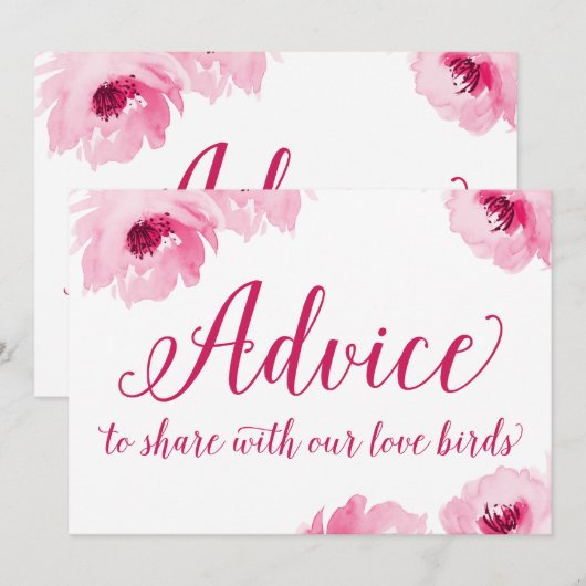 Advies om met onze Tortelduifjes te delen (Voorkant / Achterkant)