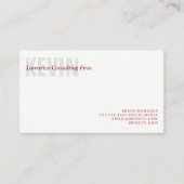 advies | Ondernemend | stevig Visitekaartje (Voorkant)