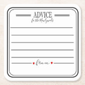 Advies onderzetter voor een partij gepersonaliseer (Voorkant)