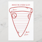 Advies op een Italiaanse pizzapunt douche advieska (Voorkant)