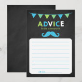 Advies over Baby showers met blauw en groen alkboa Kaart (Voorkant / Achterkant)