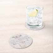 Advies over Birch Bark en Deer Wedding Ronde Kartonnen Onderzetter (Insitu)