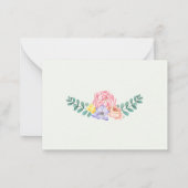 Advies over het Baby shower van de lentevloeren Ro Notitiekaartje (Achterkant)