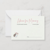 Advies over het Baby shower van de lentevloeren Ro Notitiekaartje (Voorkant)