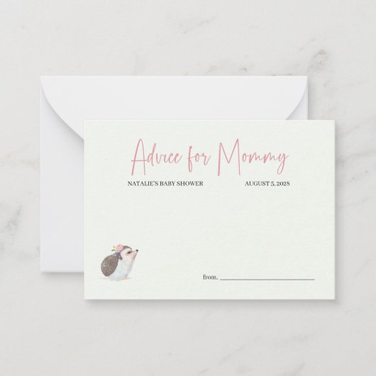 Advies over het Baby shower van de lentevloeren Ro Notitiekaartje (Voorkant)