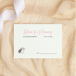 Advies over het Baby shower van de lentevloeren Ro Notitiekaartje