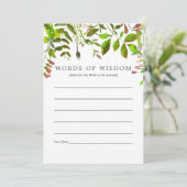 Advies over het Vrijgezellenfeest waterverf lentev Kaart (Staand voorkant)