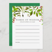 Advies over het Vrijgezellenfeest waterverf lentev Kaart (Voorkant / Achterkant)