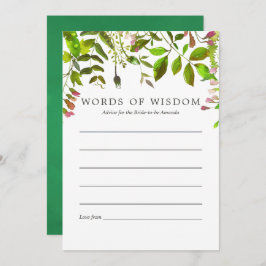 Advies over het Vrijgezellenfeest waterverf lentev Kaart