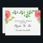 advies over koraal vrijgezellenfeest en maakt Kaar<br><div class="desc">Boho chic Coral floral Vrijgezellenfeest Advice and Well Wishes Kaart Vrijgezellenfeest Game</div>