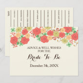 advies over koraal vrijgezellenfeest en maakt Kaar Kaart (Voorkant / Achterkant)