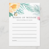 Advies over tropisch Baby shower Floral Summer (Voorkant)