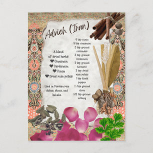 Advies Perzische kruidenmix recept Briefkaart