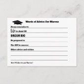 Advies van afstuderen wint Afstudeerder Informatiekaartje (Voorkant)