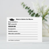 Advies van afstuderen wint Afstudeerder Informatiekaartje (Staand voorkant)