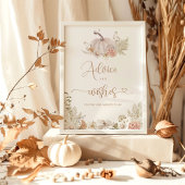 Advies van Boho herfst en wenst poster