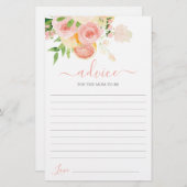 Advies van Citrus Baby shower voor de moeder als k (Voorkant / Achterkant)