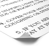 Advies van Covid-19 Poster (Hoek)