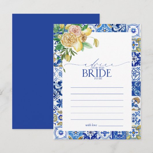 Advies van de elemon aan de Middellandse Zee aan d Briefkaart (Voorkant / Achterkant)