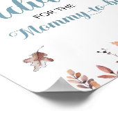 Advies van de herfst voor het mammie Baby shower S Poster (Hoek)