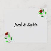 Advies van de Kaart van het vrijgezellenfeest en w (Achterkant)