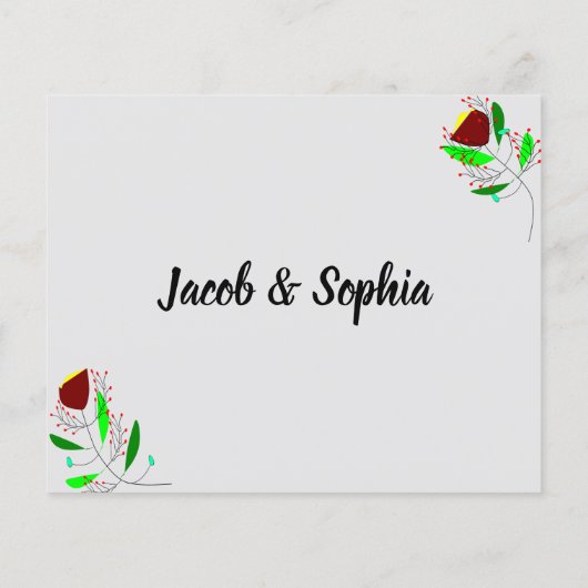 Advies van de Kaart van het vrijgezellenfeest en w (Achterkant)