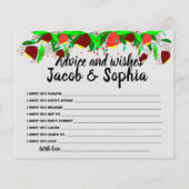 Advies van de Kaart van het vrijgezellenfeest en w (Voorkant)