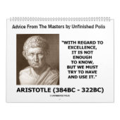 Advies van de Meesters door Onvoltooide Polis Kalender (Hoes)