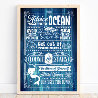 Advies van de Ocean Cute Beach Quote