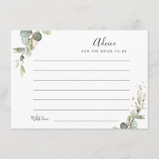 advies van de waterverf eucalyptus greenery (Voorkant)