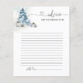 Advies van de winterdenboom om de ouders een kaart (Voorkant)