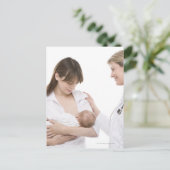 Advies van een arts over borstvoeding briefkaart (Staand voorkant)