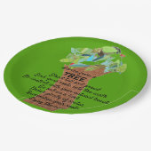 Advies van een boom papieren bordje (Gekanteld)