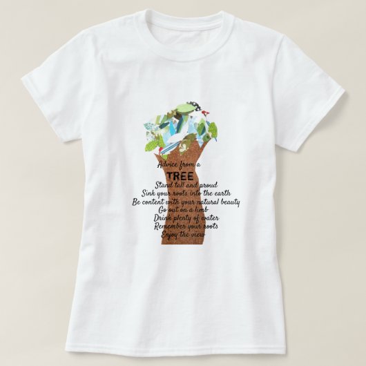 Advies van een boom t-shirt (Design voorkant)
