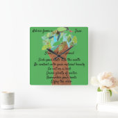 Advies van een boom vierkante klok (Huis)