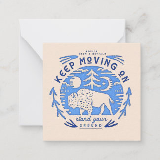 Advies van een Buffalo Notitiekaartje