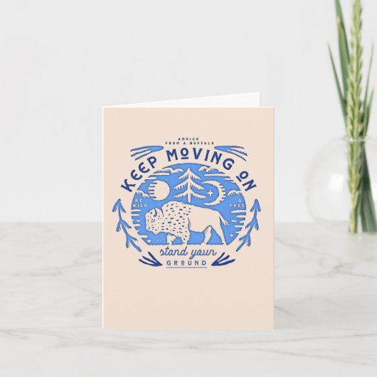 Advies van een Buffalo Notitiekaartje (Voorkant)