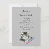 Advies van een Cat Fun Animal Humor (Voorkant)