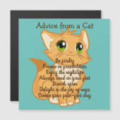 Advies van een Cat Magnetic Kaart (Voorkant / Achterkant)