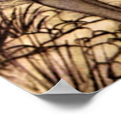 Advies van een Caterpillar (1916) door A. Rackham Poster (Hoek)