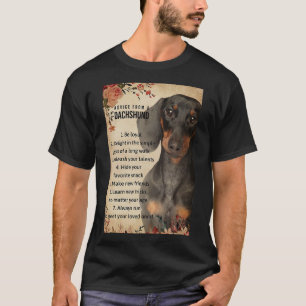 Advies van een Dachshund T-shirt
