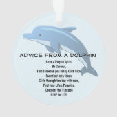Advies van een Dolphin Acryl Ornament (achterkant)