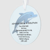 Advies van een Dolphin Acryl Ornament (voorkant)