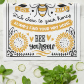 Advies van een Honeybee Theedoek (Gevouwen)