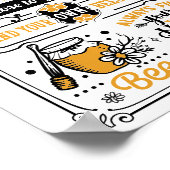 Advies van een honingbijencitaat poster (Hoek)