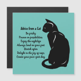 Advies van een Kat Design Magnet