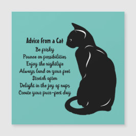 Advies van een Kat Design Magnet