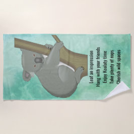 Advies van een Koala Design Beach Towel Strandlaken